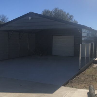 Covered Parking Plus Storage Garage 22x50x8