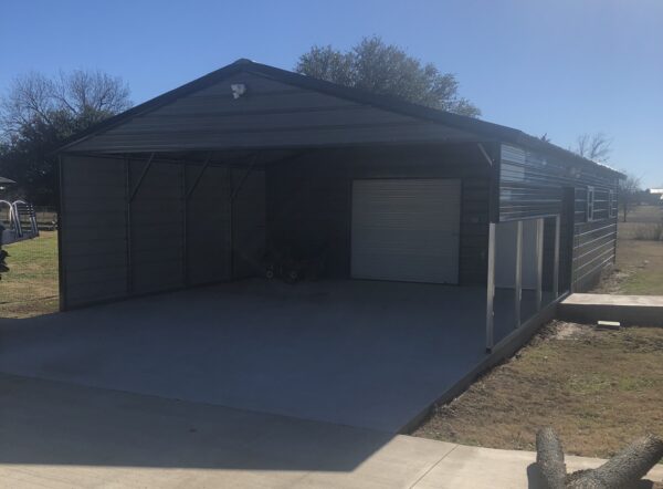 Covered Parking Plus Storage Garage 22x50x8