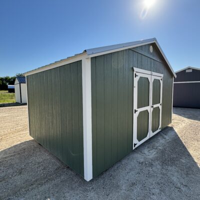 Storage Solution 10x16 Best Value Wood Side Utility - No Windows - Pequea Green
