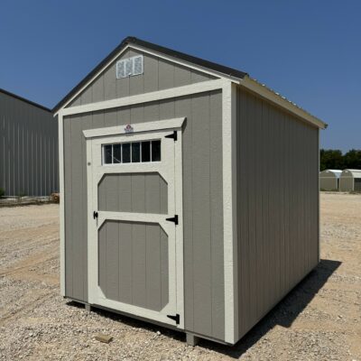 8x12 Utility Shed with 8' Walls & 48" Door w/ Transom Window