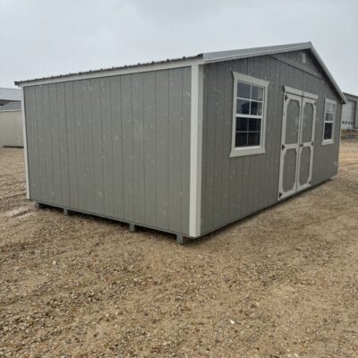 12x24 Best Value Wood Side Utility - Smoke