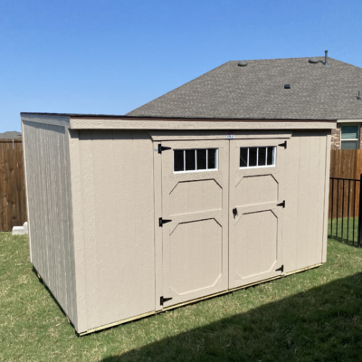 8x12 Metro Shed - Custom Paint Color and Shingles to Match Your House