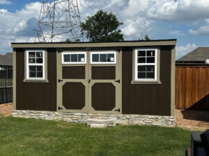 Perfect Home Office - She Shed 8x16 Metro Shed Electric - Spray Foam