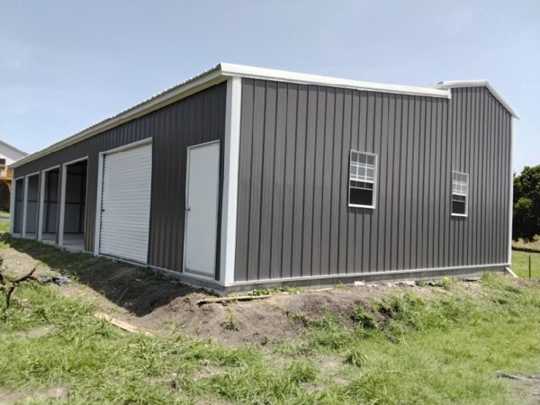 32x60x14/10 RV Cover + Carport + Enclosed Storage