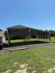 18x30x14 Carport with 20x30x9 Right Lean