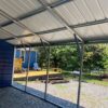18x30x8 End Combo Metal Building – 18x10 Enclosed Storage with 18x20 Covered Parking - Image 4