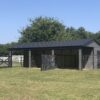 18x35x8 Animal Loafing Shed with Tack Room - Image 2