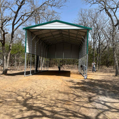 18x35x14 RV Cover – Durable Steel Shelter for Your RV or Equipment