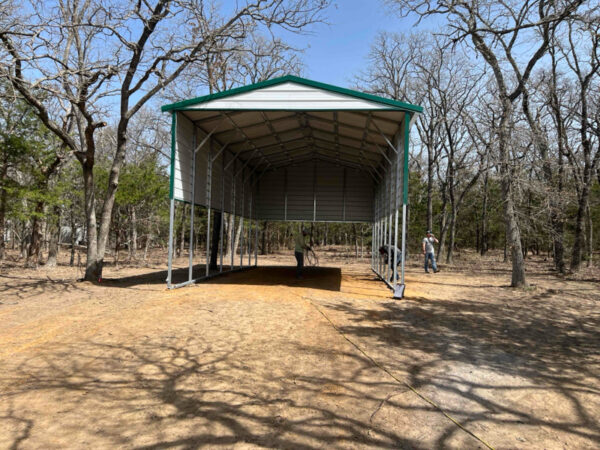 18x35x14 RV Cover – Durable Steel Shelter for Your RV or Equipment