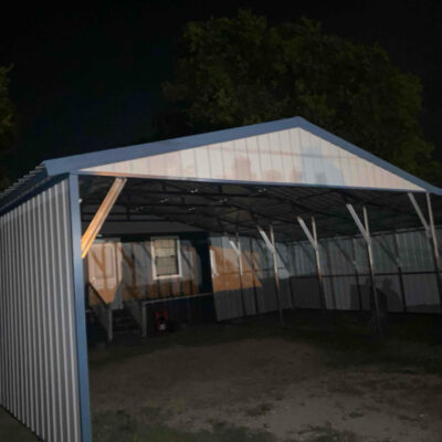 36x25x10/8 Carport with Right Lean – Durable Metal Building