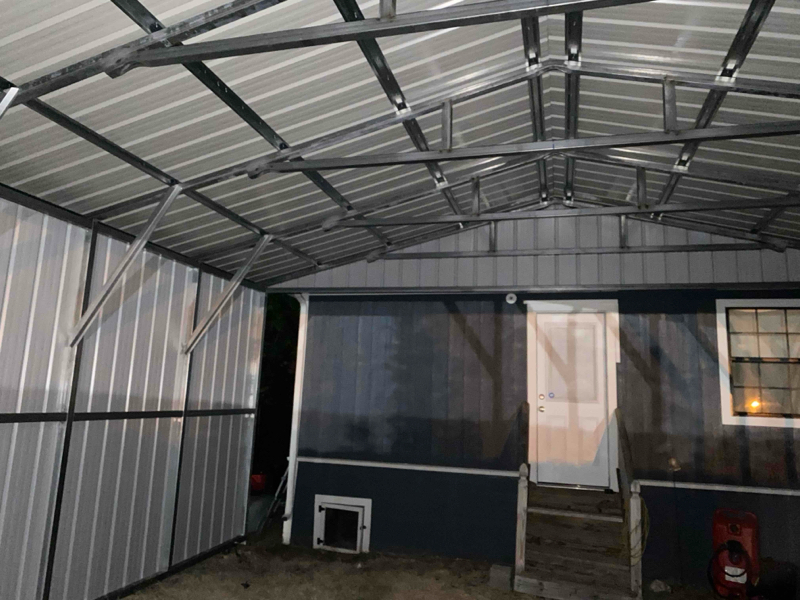 36x25x10/8 Carport with Right Lean – Durable Metal Building - Image 4