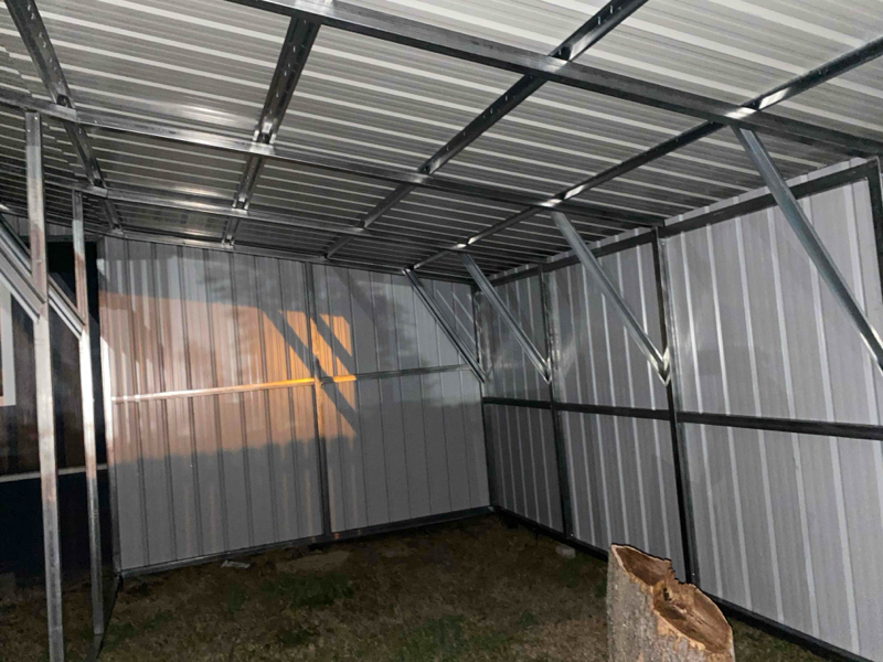 36x25x10/8 Carport with Right Lean – Durable Metal Building - Image 2