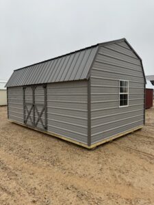 Metal Side Lofted Barn 12x20