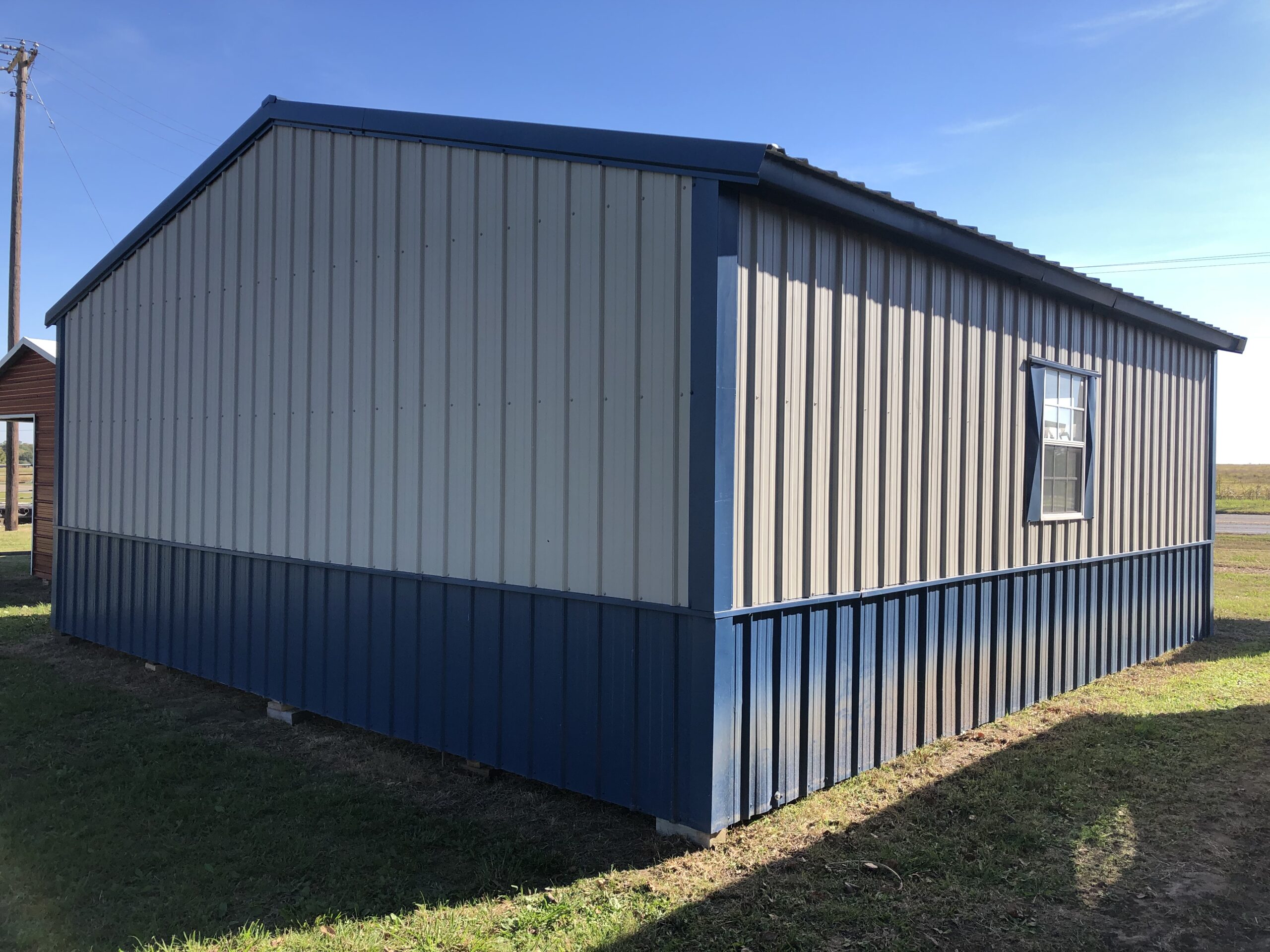 24x25x9 Garage with All Vertical Roof & Siding - Image 5