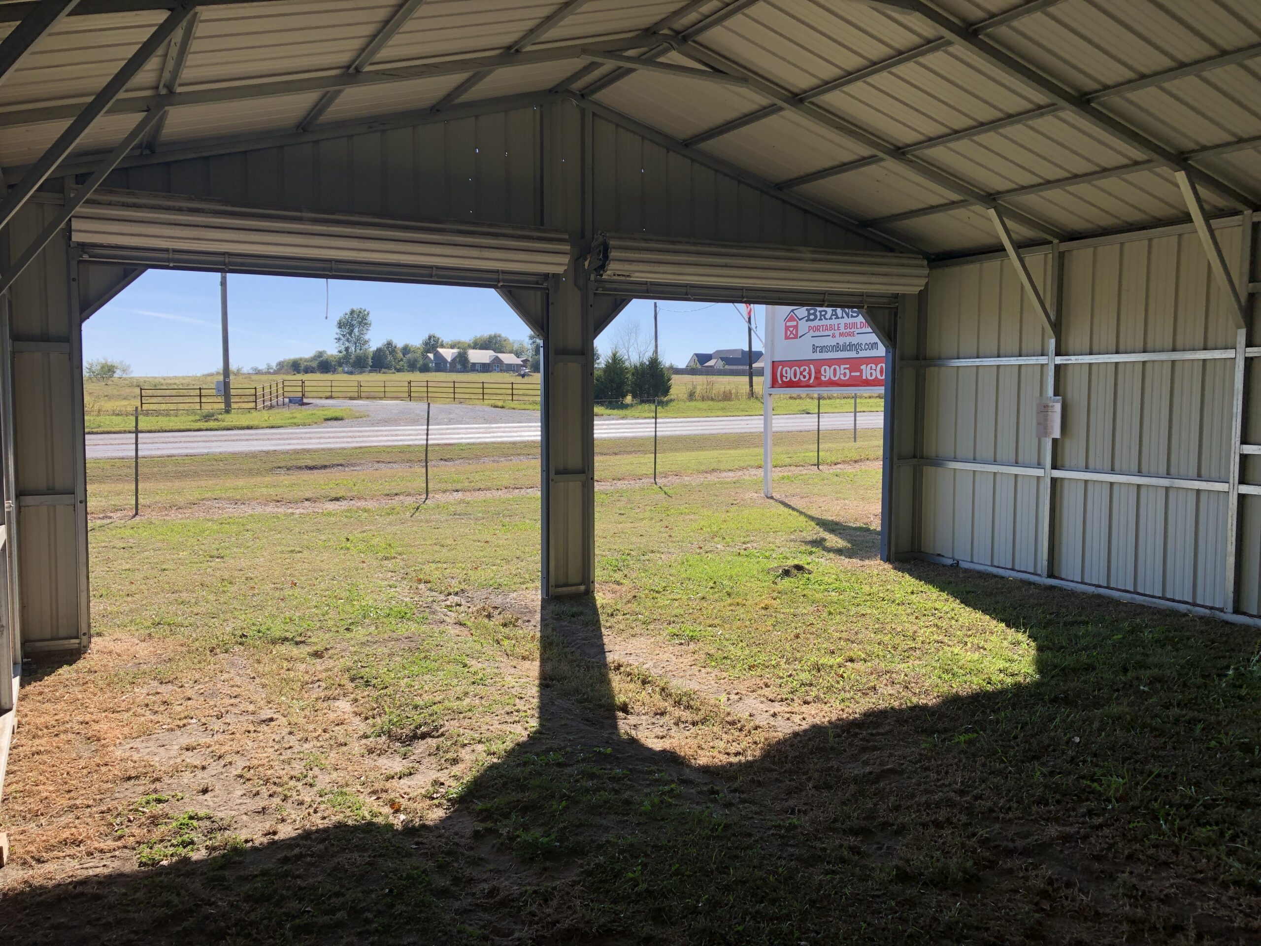 24x25x9 Garage with All Vertical Roof & Siding - Image 4